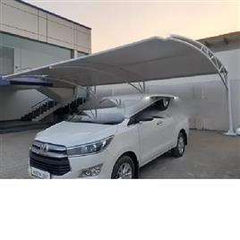 Pvc White Car Parking Tensile Fabric Structure, Usage/Application: Car Parking