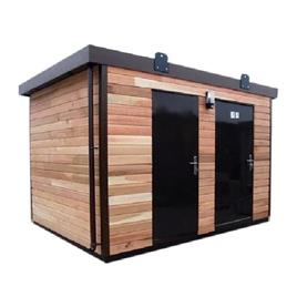 Rectangular Wooden Portable Security Cabin, Usage: Security Cabin