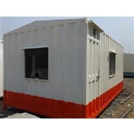 Red Readymade Office Cabin