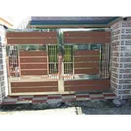 Residential Stainless Steel Main Gate, Thickness: 20 mm