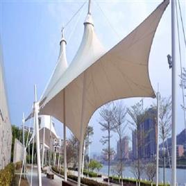 Resort Umbrella Tensile Structure, Material: PVC