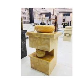 Round Single Marble Wash Basin Type	Rounded: Rounded