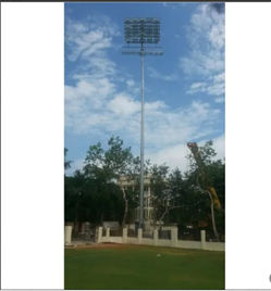 Round Warm White Gi Stadium Lighting Mast Pole For Highway In Kolkata Bp Electrotech