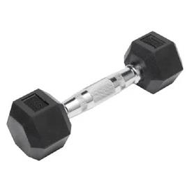 Roxan Hexagonal Rubber Dumbbell Regular, Material: Rubber