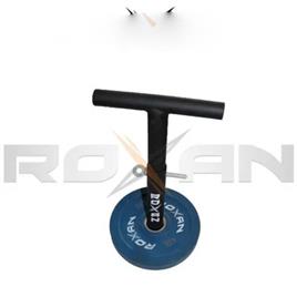 Roxan Olympic Loadable Duck Walk Handle Pin Weight Plate Power Handle Strongman, Type: Fitness