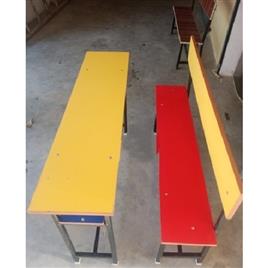 School Wooden Desk Bench, Material: Wooden