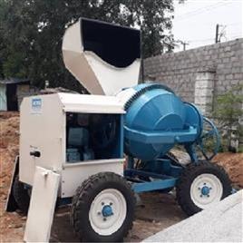 Semi Automatic Mobile Cement Concrete Mixer, Material: Mild Steel