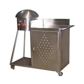 Silver Rumali Roti Trolley, Material: Stainless Steel