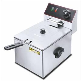 Single Tank Electric Fryer, Size: 450 x 290 x 310 mm and 450 x 390 x 380 mm