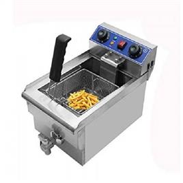 Single Tank Table Top Electric Fryer 5, Color: SILVER