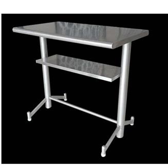 Skce Polished Ss Rectangular Standing Eating Table, Brand: SKCE