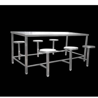 Skce Stainless Steel Ss 6 Seater Dining Table