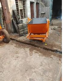 Slab Trolley With Tilting Bucket, Material: Mild Steel