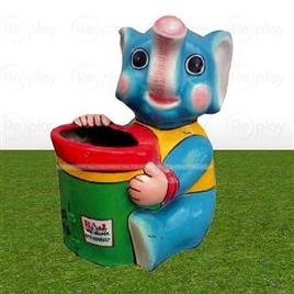 Small Elephant Fiber Animal Dustbin In Nagpur Arahant Play Equipments