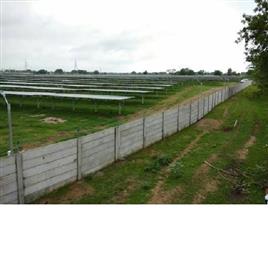 Solar Power Project Boundary Wall, Built Type: Prefab