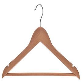 Solid Wood Hanger With Anti Slip Notch