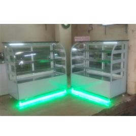 Ss Body Bakery Display Counter, Material: Stainless Steel And Glass