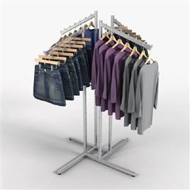 Ss Garments Hanging Display Racks, Height: 4 Feet