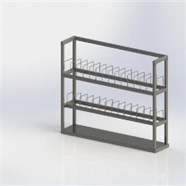 Ss Kitchen Plate Rack, Polish: Matt Finish