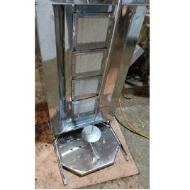 Ss Table Top Shawarma Machine Imported Design - Stainless Steel, 1000-1200mm Height, 4 Burners | Vertical Design, Efficient Cooking, Easy Operation