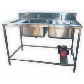 Ss Two Sink Unit, Minimum Order Quantity: 1