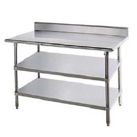 Ss Work Table With 2 Under Shelf 2