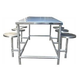 Stainless Steel 6 Seater Canteen Table In Noida Ms A J Enterprises