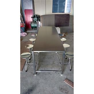 Stainless Steel 8 Seater Canteen Table