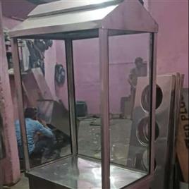 Stainless Steel Chaap Tandoor Counter With Glass size: 3 x 6 x 20 Inch