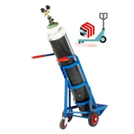 Stainless Steel Double Cylinder Trolley, Minimum Order Quantity: 1 Piece