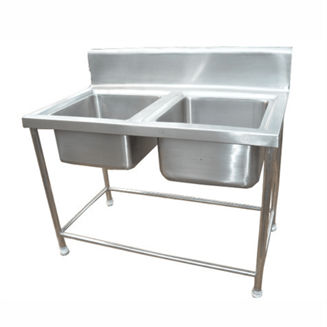 Stainless Steel Double Sink Unit