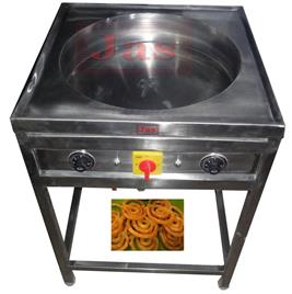 Stainless Steel Electric Gas Operated Jalebi Fryer For Commercial, Voltage(V): 220-415