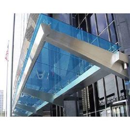 Stainless Steel Glass Entrance Canopy In Noida Ms A J Enterprises, Stainless Steel Grade: SS 304