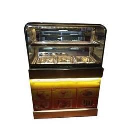 Stainless Steel Glass Snacks Food Counter
