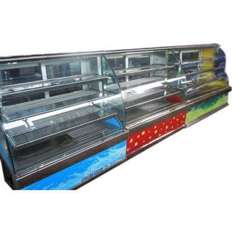 Stainless Steel Glass Ss Sweet Display Counter