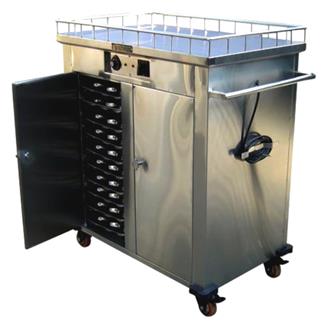 Stainless Steel Hot Food Warmer Trolley