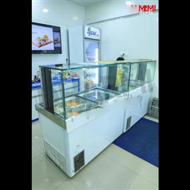 Stainless Steel Ice Cream Display Counter 4