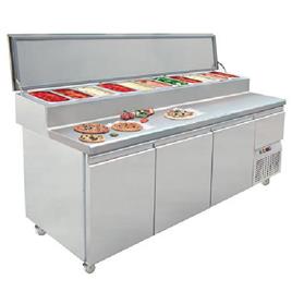 Stainless Steel Pizza Topping Counter, Voltage: 230 V