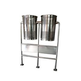 Stainless Steel Pole Mounted Dust Bin, Capacity: 80 Litre