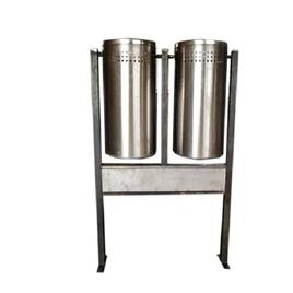 Stainless Steel Pole Mounted Swing Dustbin, Rust Resistant: Yes