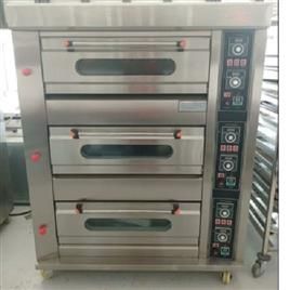 Stainless Steel Rectangular Gas Baking Oven 3 Deck 6