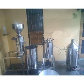 Stainless Steel Soya Milk Making Machine 3 Hp Capacity 100 Lph
