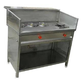 Stainless Steel Tea Counter With Burner