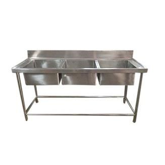 Stainless Steel Three Sink Unit 2