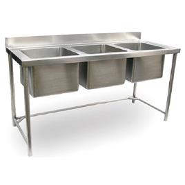 Stainless Steel Three Sink Unit 6