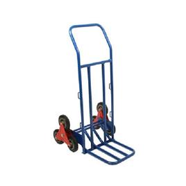 Stair Climbing Trolley - Mild Steel, Standard Size, Blue Color | Ideal for Factories, Warehouses, and Gardens