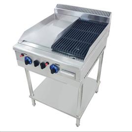 Standing Type Gas Griddle Gas Lava Rock Grill, Electrical Power Supply: YES