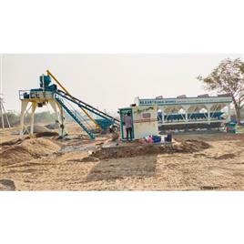 Stationary Concrete Batching Plant Pan Mixer 45 Mh, Out Capacity: 45 M /H.