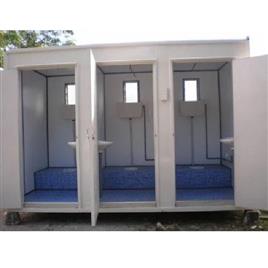 Steel Frame Portable Toilet, Size: 12 x 6 x 8.6 feet