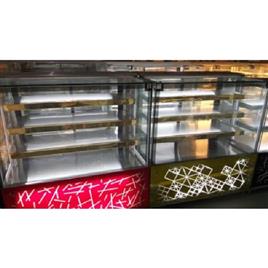 Steel Glass Sweetcakepastry Display Counter, Material: Steel & Glass